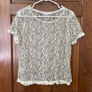 LOFT medium lace top